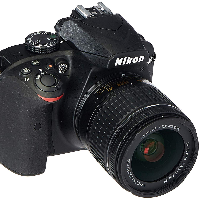 Nikon D3400 Digital SLR Camera & 18-55mm VR DX AF-P Zoom Lens (Black) - (Renewed)